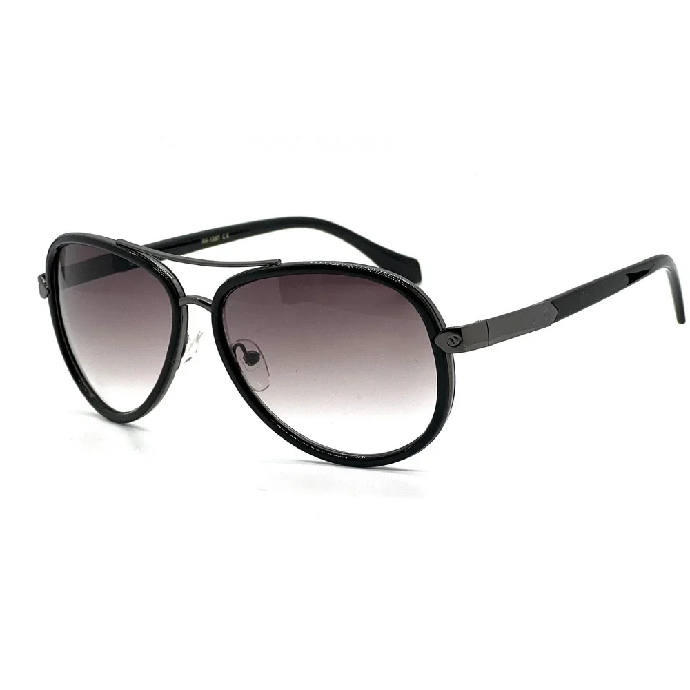 Aviator Sunglasses SIlver Shell Frame‎ Brown Lens Men Driving UV400 Pilot Style